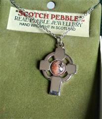 Scotch Pebble Celtic Cross